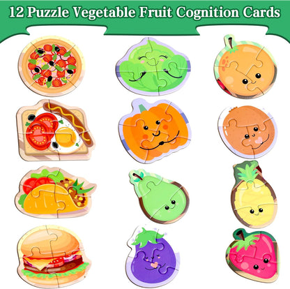 Magnetic Puzzles for Kids Ages 1-3, Travel Toddler Puzzles Ages 2-4 Year, Excavator Refrigerator Magnet for Kids Learning Gift for Road Trip