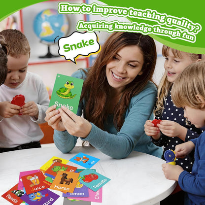 Toddler Learning Flash Cards, 60 PCS Double Sides Flashcards for Alphabets, Numbers, Colors, Shapes, Sight Words, Baby Cognitive Flashcards for Kids, Preschool Kindergarten Learning Activities