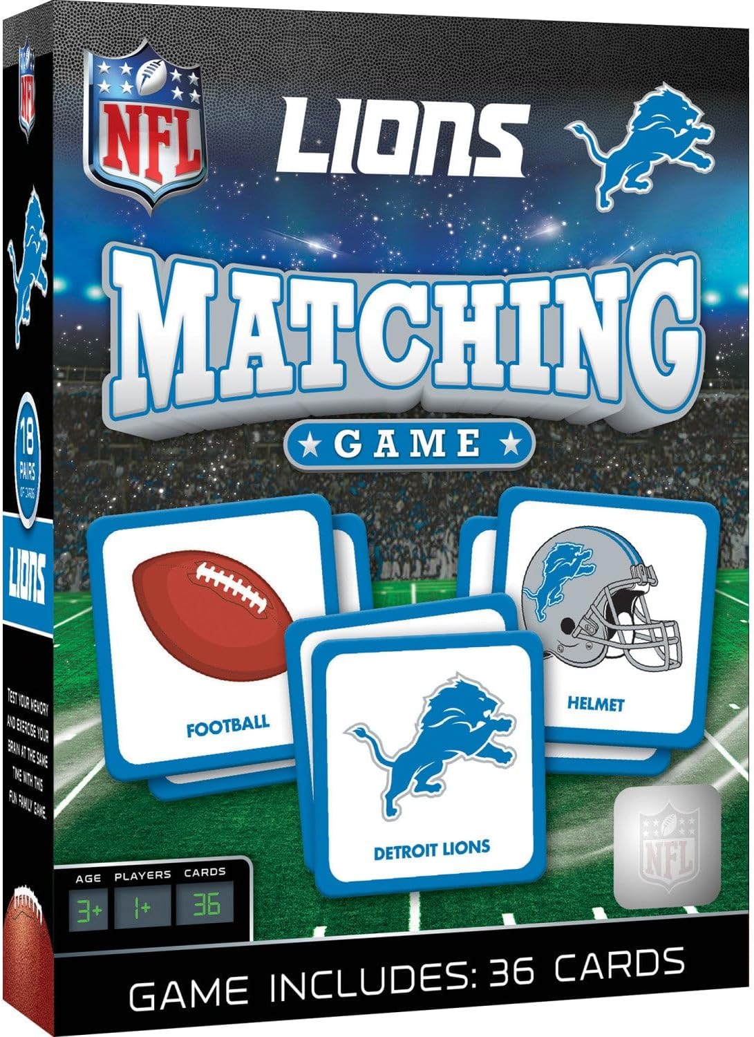 MasterPieces Sports Games - NFL Matching Game - Game for Kids and Family - Laugh and Learn