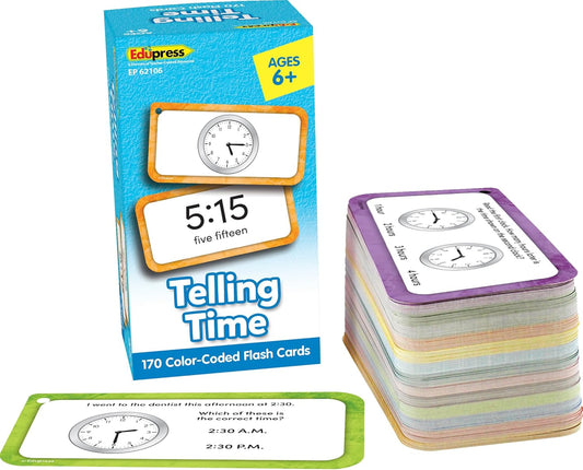 Teacher Created Resources Telling Time Flash Cards Deluxe Set (EP62106)