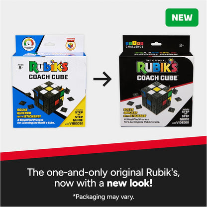 Rubik’s Cube, Apprentice, 2x2 Beginner Cube, Problem-Solving Brain Teaser, Classic Color-Matching Puzzle, Fidget Toy, Sensory Puzzle for Adults, Teens, Kids, for Ages 7 & Up