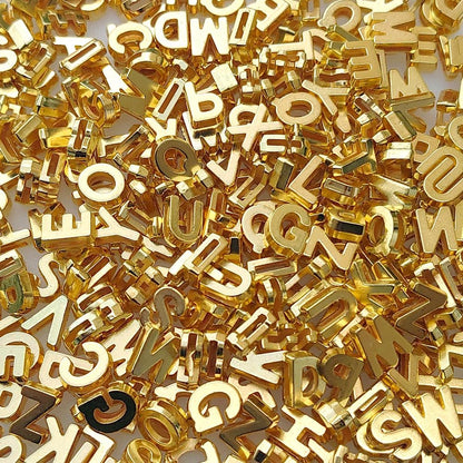 300+ Pieces 9x12mm Big Large Alphabet Letter Beads Charms A-Z Mixed Plastic Shape Loose Bead for Jewelry Making Bracelets Necklaces Key Chains (Classic Solid Colors)