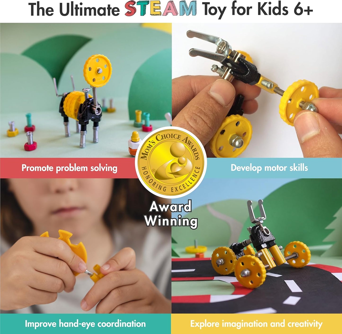 The Off Bits AirBit – Build Your Own Airplane! STEM Building Kit for Creative Kids 8-12 & Curious Adults, Fun Educational Gift for Boys & Girls