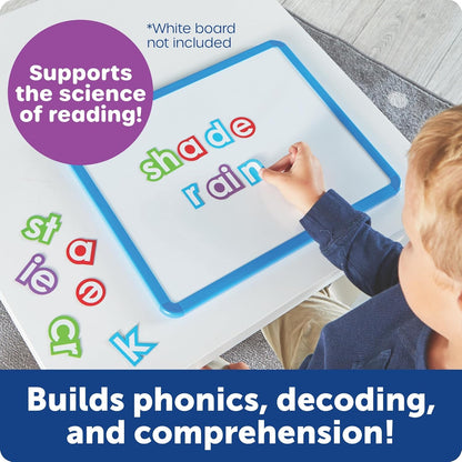 Learning Resources Phonics Magnets - Magnetic ABC, Alphabet Recognition for Preschoolers, Phonics and Spelling, Classroom, Teach Toddler Reading, Language Development, Educational Toy, Gifts for Kids