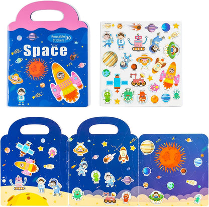 Magnetic Playset Portable Playboard, Cute Farmhouse Animal Reusable Magnets Sticker Books for Toddlers 3-5 Years, 34 PCS Refrigerator Magnets for Kids Girls Boys Perfect Preschool Learning Travel Toy