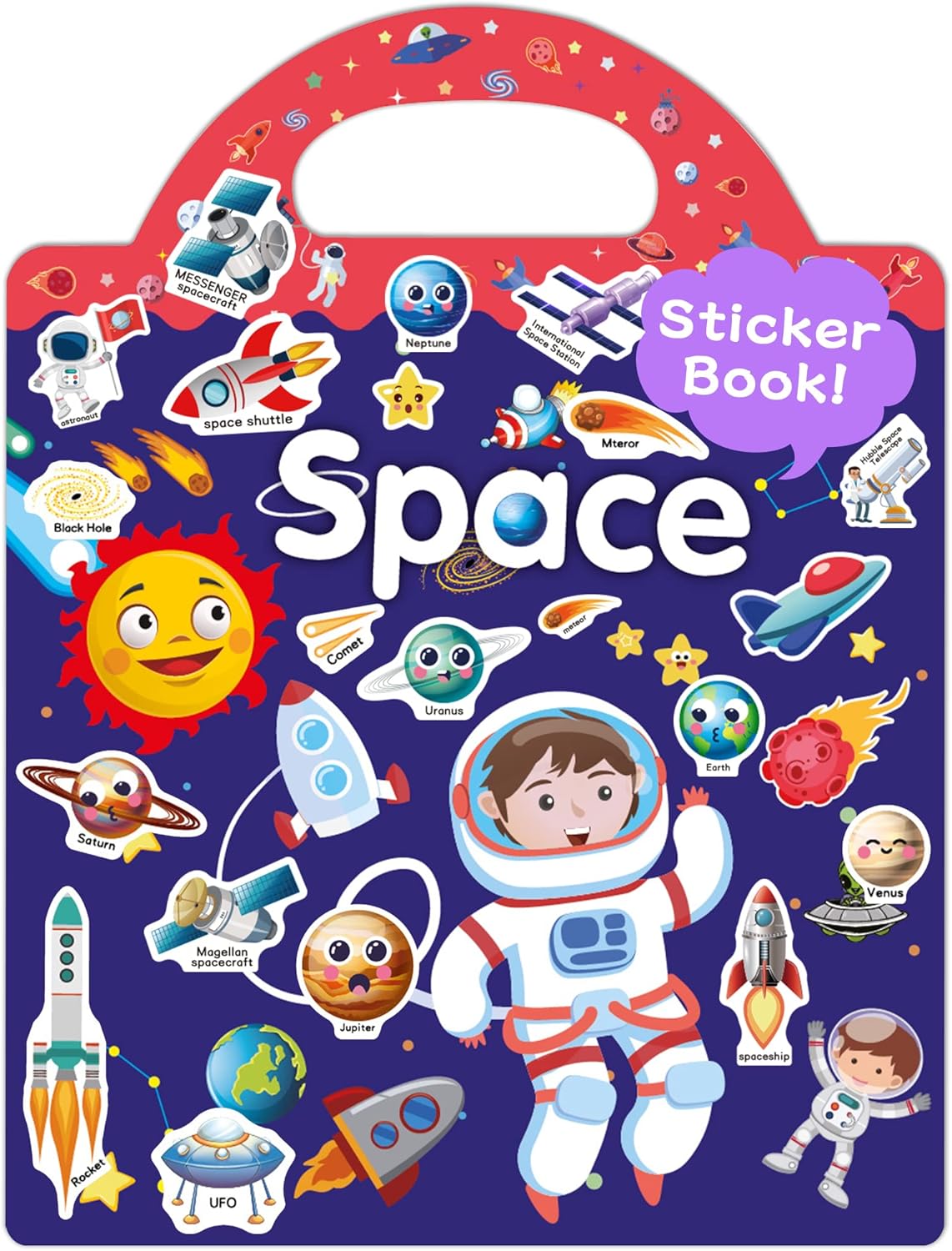 Benresive Reusable Sticker Books for Toddlers, Fun Travel Stickers for Kids, Toddler Sticker Book, Crafts Activities for Toddlers, 3 and Up Birthady Gifts - Vehicle