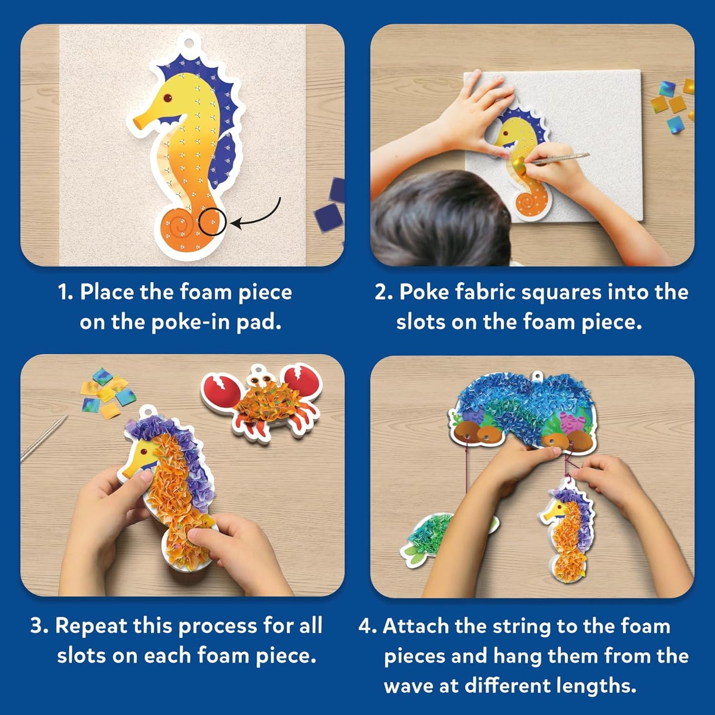 Skillmatics Poke-in Art - Magical Unicorn Dream Decor, Mess-Free Fun for Kids, DIY Wood Craft Kits, Screen-Free Activity, Gifts for Ages 4, 5, 6, 7, 8, 9