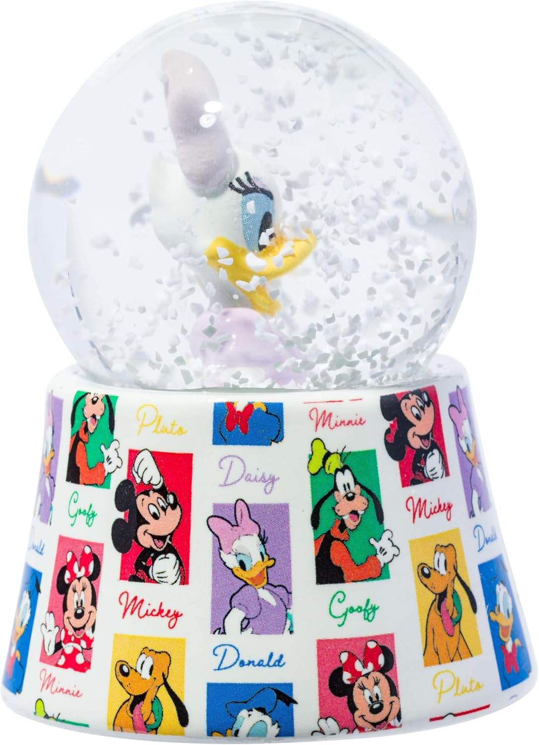 Silver Buffalo Disney Mickey and Friends Mini Light Up Snow Globe│Minnie Mouse│3.8 Inches Tall, 45mm (Small)