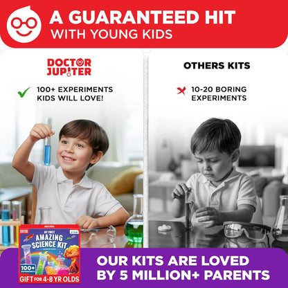 Doctor Jupiter My First Amazing Science Kit for Kids Ages 4-5-6-7-8 | STEM Toy with 100+ Experiments | Learning & Educational Projects