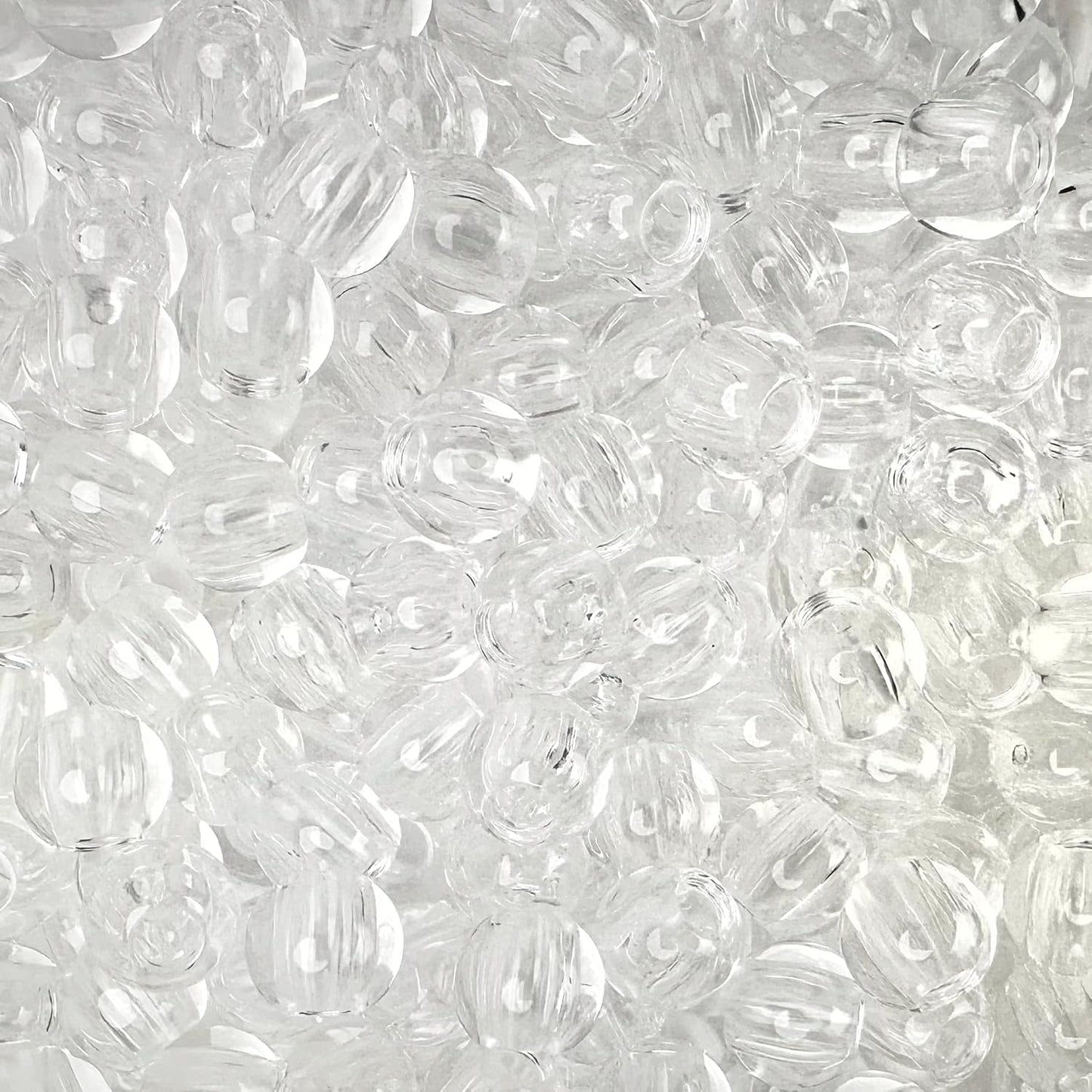 300 Acrylic Large Hole Beads for Crafts and for Hair 10mm x 12mm Acrylic Barrel Beads with 5.7mm Large Hole, Glossy Primary Assortment