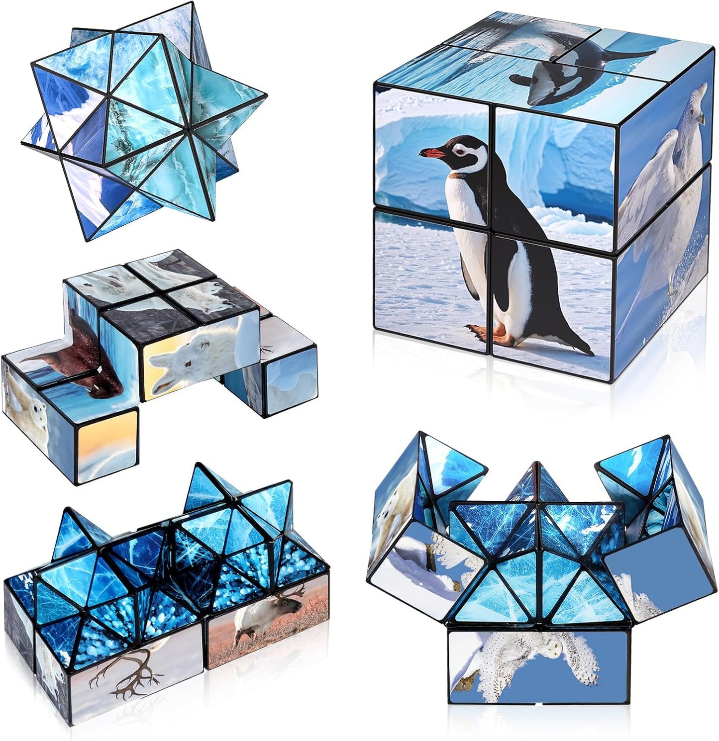 Star Cube Magic Cube Set, 2 in 1 Yoshimoto Cube for Kids and Adults, Toy for Boys and Girls Ages 8-12