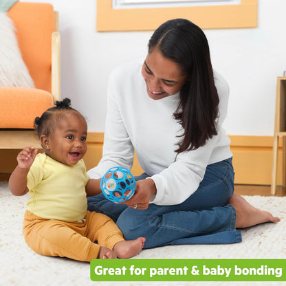 Bright Starts Oball Musical Toy, Jingle & Shake Pal, BPA-Free Easy-Grasp Baby Rattle Toy, Ages Newborn+