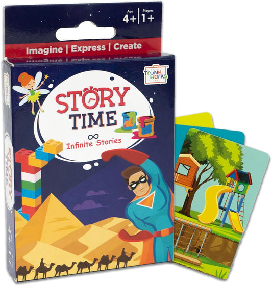 Story Time Travel Card Game by TrunkWorks | Family Friendly | for Ages 4, 5, 6, 7, 8 Years | Tell Stories; Develop Imagination, Language Skills