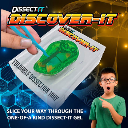 Dissect-It Discover-It Dinosaur Dig Kit, Dissecting Gel Kids Science Kit Project to Learn Anatomy, STEM Toys for Ages 6 and Above