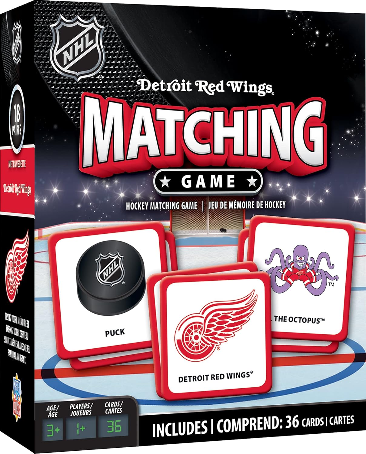 MasterPieces NHL Chicago Blackhawks Matching Game, For Ages 3+ - Fun Family Entertainment for Kids and Adults - Educational, Engaging, and Perfect for Game Night, Interactive Classroom Activities