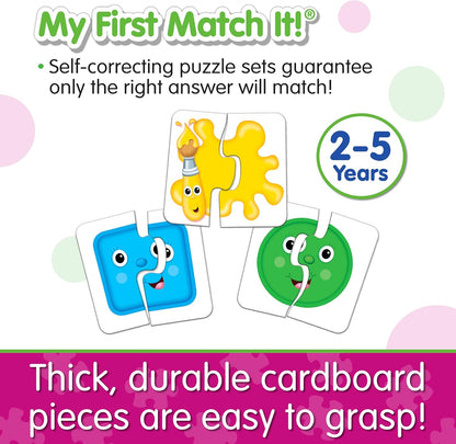 The Learning Journey: My First Match It - Dinosaurs - 2 Year Old Toys, Puzzles for Toddlers, Toddler Puzzle, Educational Toys for 2 Year Old - 15 Self-Correcting Matching Puzzles - Award Winning Toys