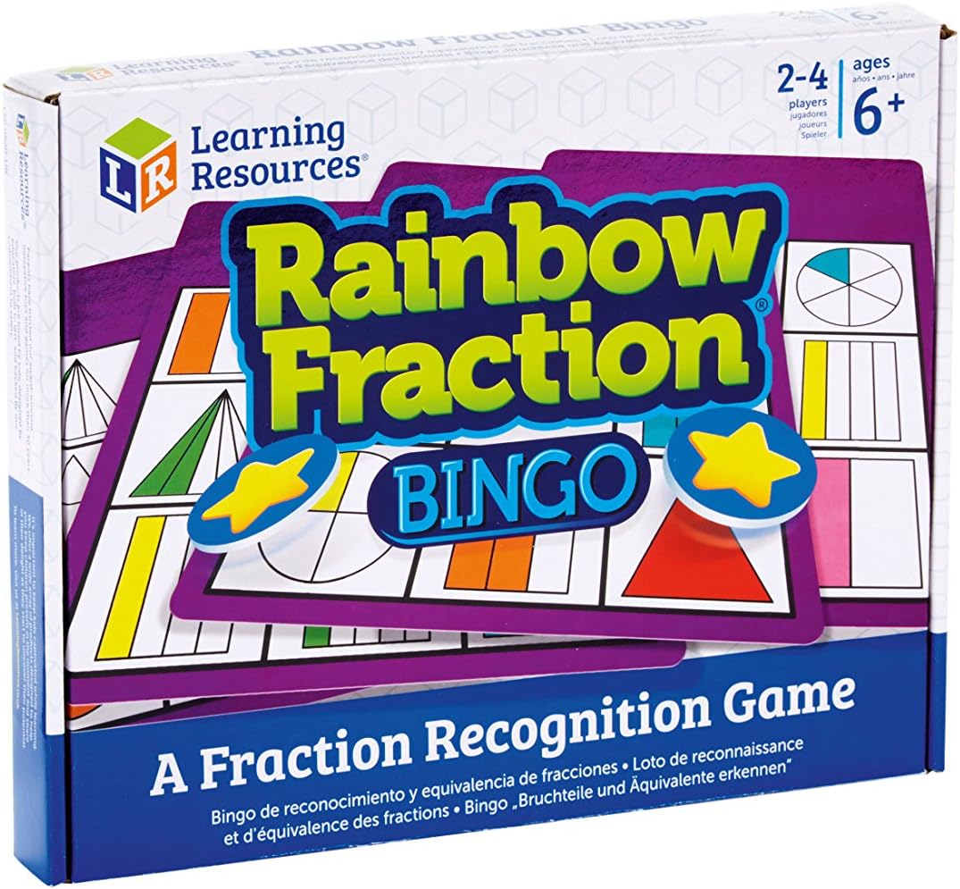 Learning Resources Rainbow Fraction Bingo