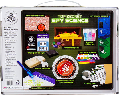 The Young Scientists Club Top Secret Spy Science Kit, Detective Kit for Kids, Crime-Solver Set for Spy Parties, Great Science Toy Gift for Boys and Girls, Be Your Own Secret Agent, Ages 8, 9, 10