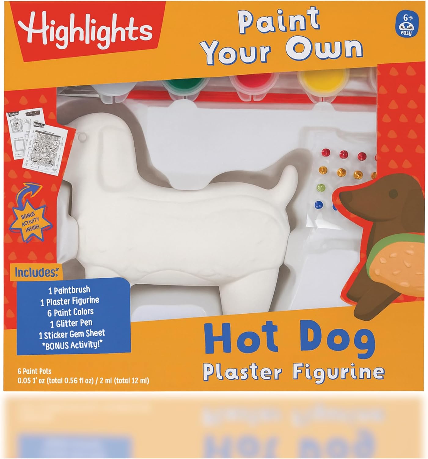 Highlights Paint Your Own Plaster Figurine & Activity Kits – DIY Art Sets with Figurines, Paints, Brush & Bonus Activities – Multiple Themes – Ages 6+