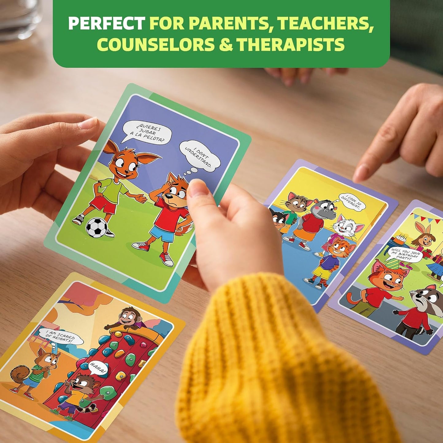 Who What Why Emergency & Safety Conversation Cards for Kids – Social Skills & Critical Thinking Game – Safety Awareness, Decision-Making & Communication Cards, Speech Therapy & SEL Tool, Ages 4+