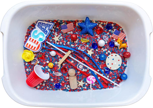 Sensory Bin, Colored Rice, Pour and Play Activity Kit, Bee Toys, Preschool Items, Sensory Motor Aids (Bee Sensory Bin)