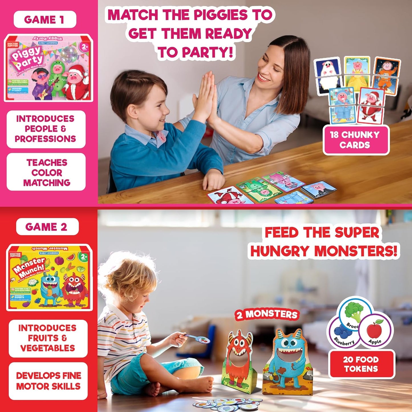 Doctor Jupiter My First Montessori Busy Book for Toddlers 1+ Year Olds | Preschool Learning Activities - Educational Travel Toys | Birthday Gift for Girls Ages 1,2,3
