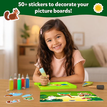 Skillmatics Art & Craft Activity - Sand-Tastic Art Animals, Sand Art for Kids, Craft Kits & Supplies, DIY Creative Activity, Gifts for Girls & Boys Ages 4, 5, 6, 7, 8, 9, 10