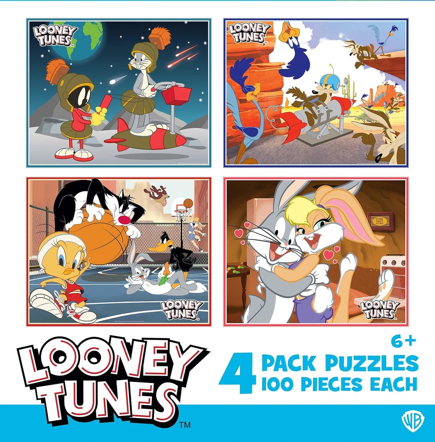 MasterPieces Puzzle Set - 4-Pack 24 Piece Jigsaw Puzzle for Kids - Sesame Street 4-Pack - 8"x10"
