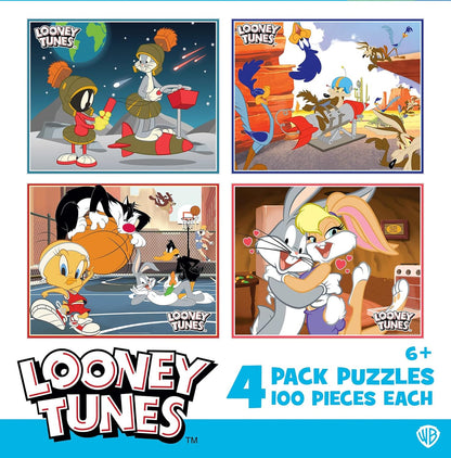 MasterPieces Puzzle Set - 4-Pack 24 Piece Jigsaw Puzzle for Kids - Sesame Street 4-Pack - 8"x10"