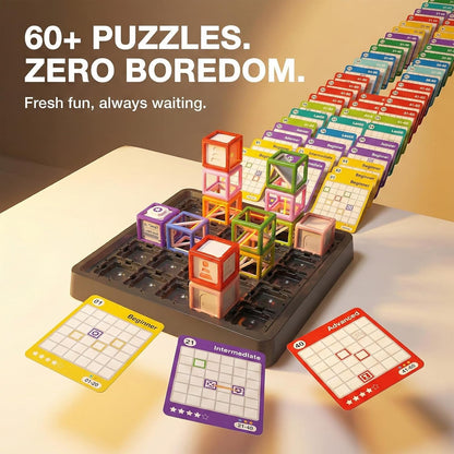 2026 New Laser Maze Reasoning Game, STEM Toys for Ages 8-13 with 60+ Challenges Puzzle Game, Board Games for 8-13 Years Old Children Gift, Learning Education Toys for Space & Logic - 37 Pcs