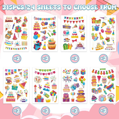 312 Pcs Science Stickers, Chemistry Biology Physics Laboratory Sticker Science Themed Stickers for Craft Supplies Classroom Rewards Party Decorations