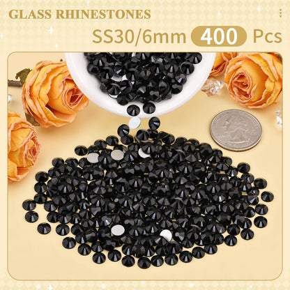 5000PCS SS6/2mm Glass Crystal Rhinestones (Clear), Bedazzling Flatback Rhinestones for Crafting DIY Crafts Nail Art Makeup Decoration, Gems Diamond Charms for Tumbler Shoes Clothing Mug