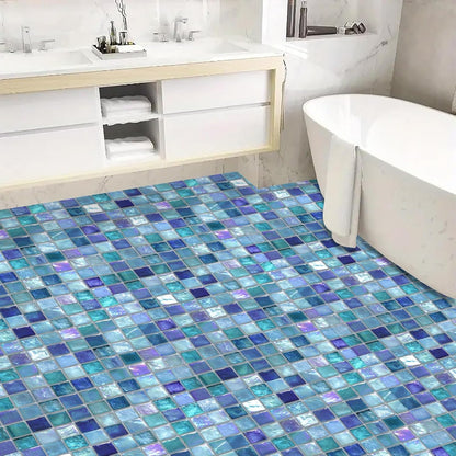 Wall Tiles Peel and Stick 12x12 Inch Ocean Coral Fish Pattern Vinyl Stickers Self Adhesive Tiles for Kitchen Bathroom Shower Laundry Room Aquarium Theme Home Renovation DIY Decor