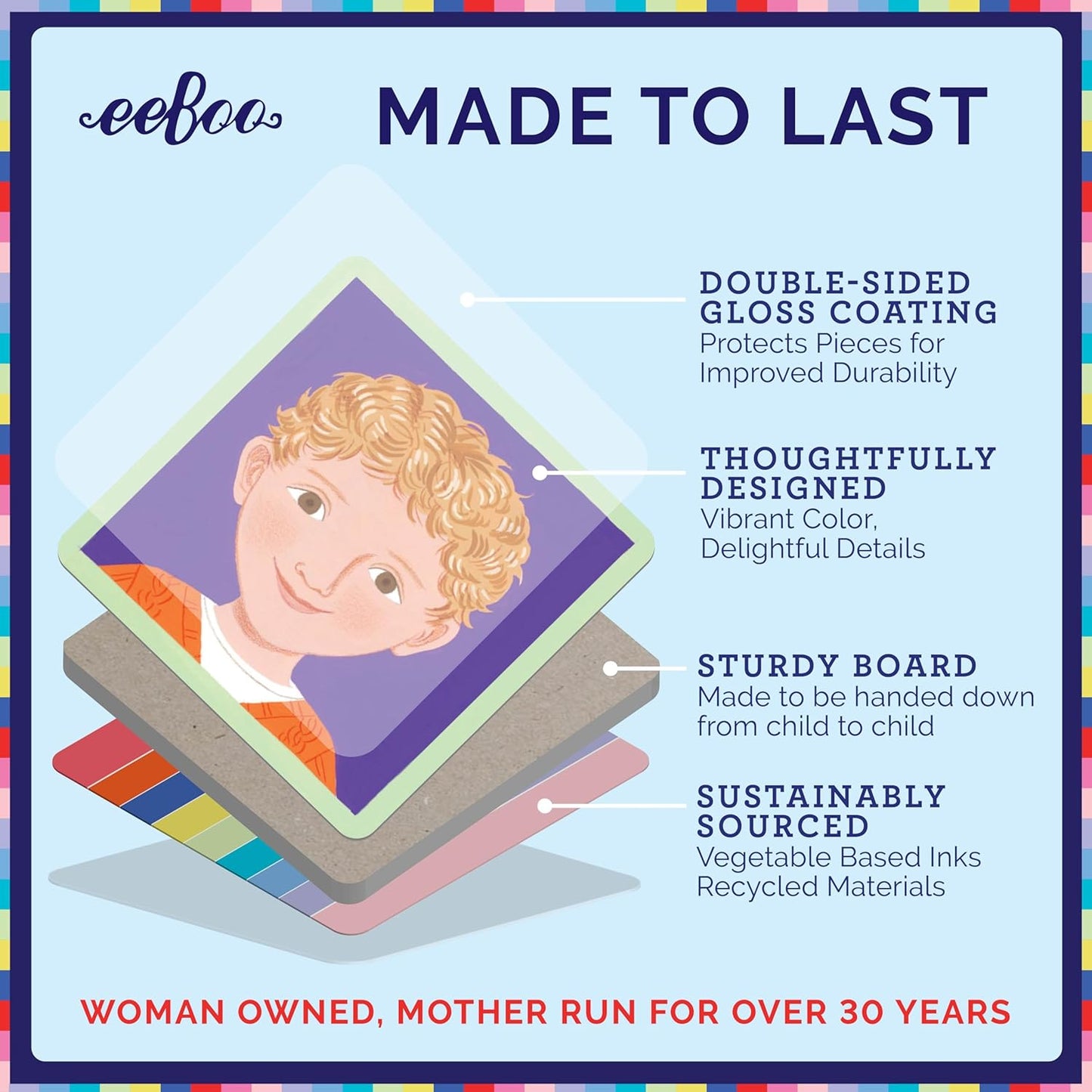 eeBoo: Memory and Matching Game - Life on Earth- 24 Pairs, Develops Recognition, Concentration, Memory & Vocabulary Skills, Age 3+