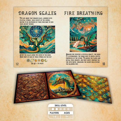 Talking Tables Enchanted Castle Escape Room Game for Kids, Rescue The Dragon, Puzzles, Clues, QR Codes., Music, Family Games, Adults, Brain Teaser Puzzles Ages 9+, 1-6 Players