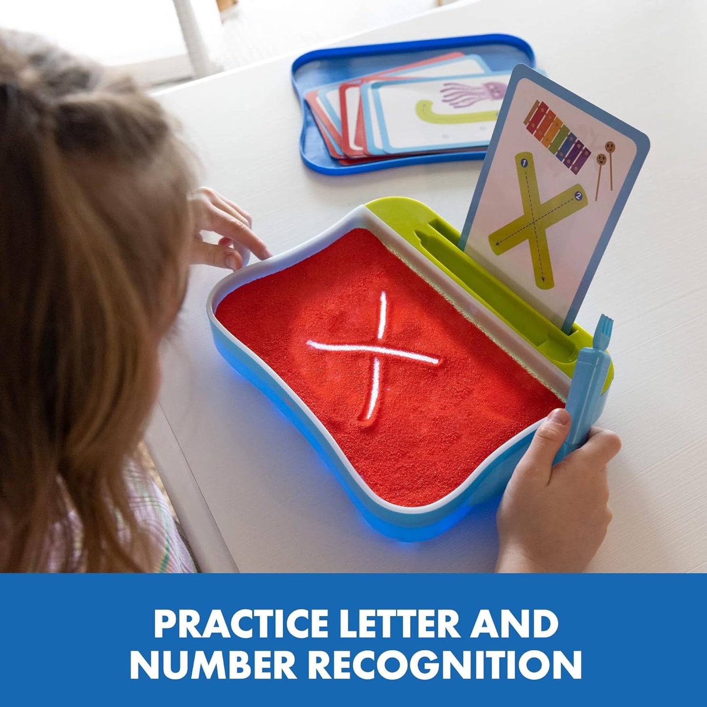 Educational Insights Light-Up Tracing Center - Toddler Learning Activities, Alphabet Learning Toys, Writing Practice for Kids, Learn to Write with Alphabet Flashcards, Letter Tracing for Kids, Ages 3+
