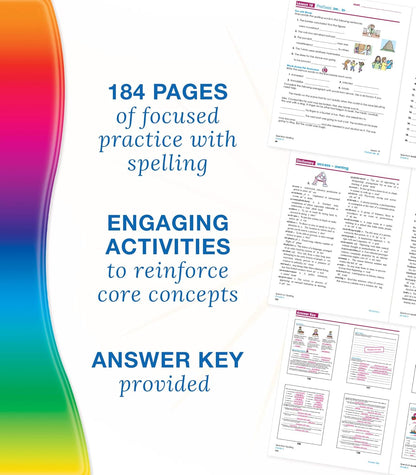Spectrum Spelling Workbook Grade 6, Ages 11 to 12, Grade 6 Spelling, Handwriting Practice with 6th Grade Spelling Root Words, Prefixes, Suffixes, and Grammar Workbook - 160 Pages