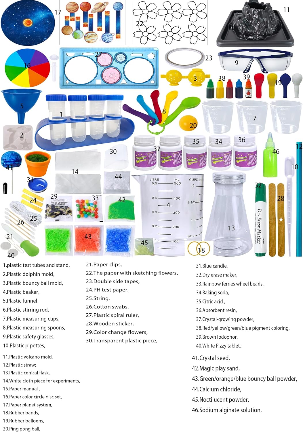 UNGLINGA 150 Experiments Science Kits for Kids Boys Girls, S.T.E.M Kit Toys Gifts Ideas Birthday Christmas, Chemistry Break Geodes, Volcano, Physics Educational Activities Project