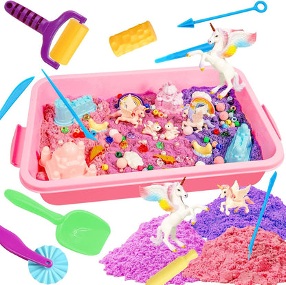 Bbiamsleep Ice Cream Sensory Bin, 61 Pcs Ice Cream Sensory Bin Fillers with 11 Mould 9 Tools for Home Decor