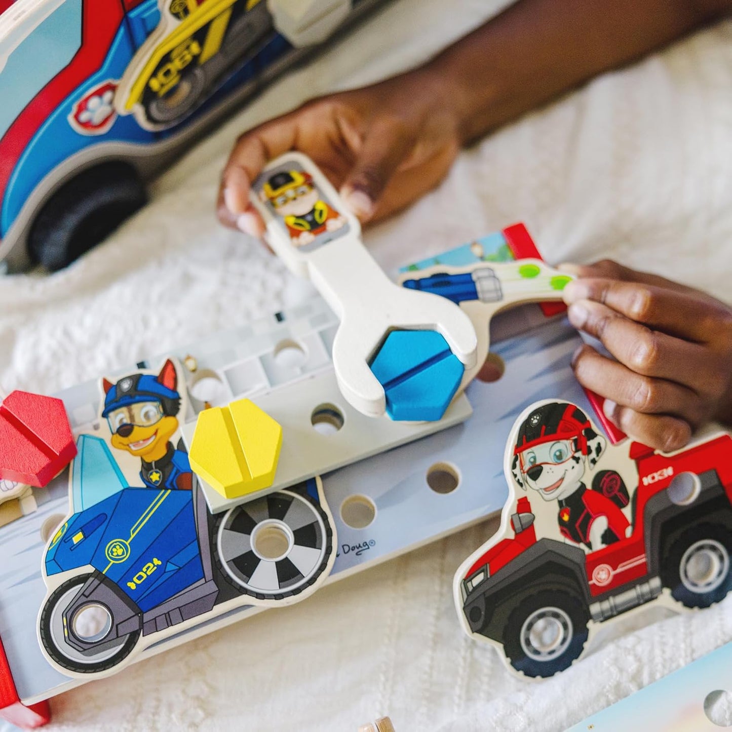 Melissa & Doug PAW Patrol Wooden See & Spell Pup Pad Game - FSC Certified