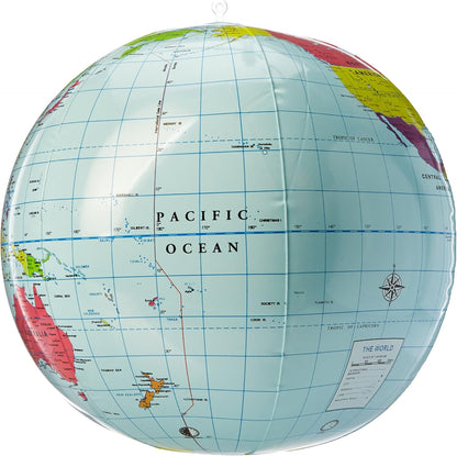 Learning Resources Inflatable 11 inch Globe, Geography for Kids, STEM, Back to School, Teacher Must Haves, Ages 6+