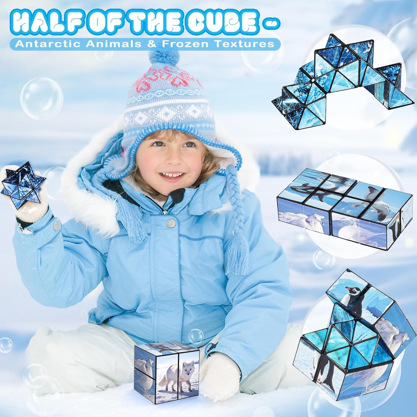 Star Cube Magic Cube Set, 2 in 1 Yoshimoto Cube for Kids and Adults, Toy for Boys and Girls Ages 8-12