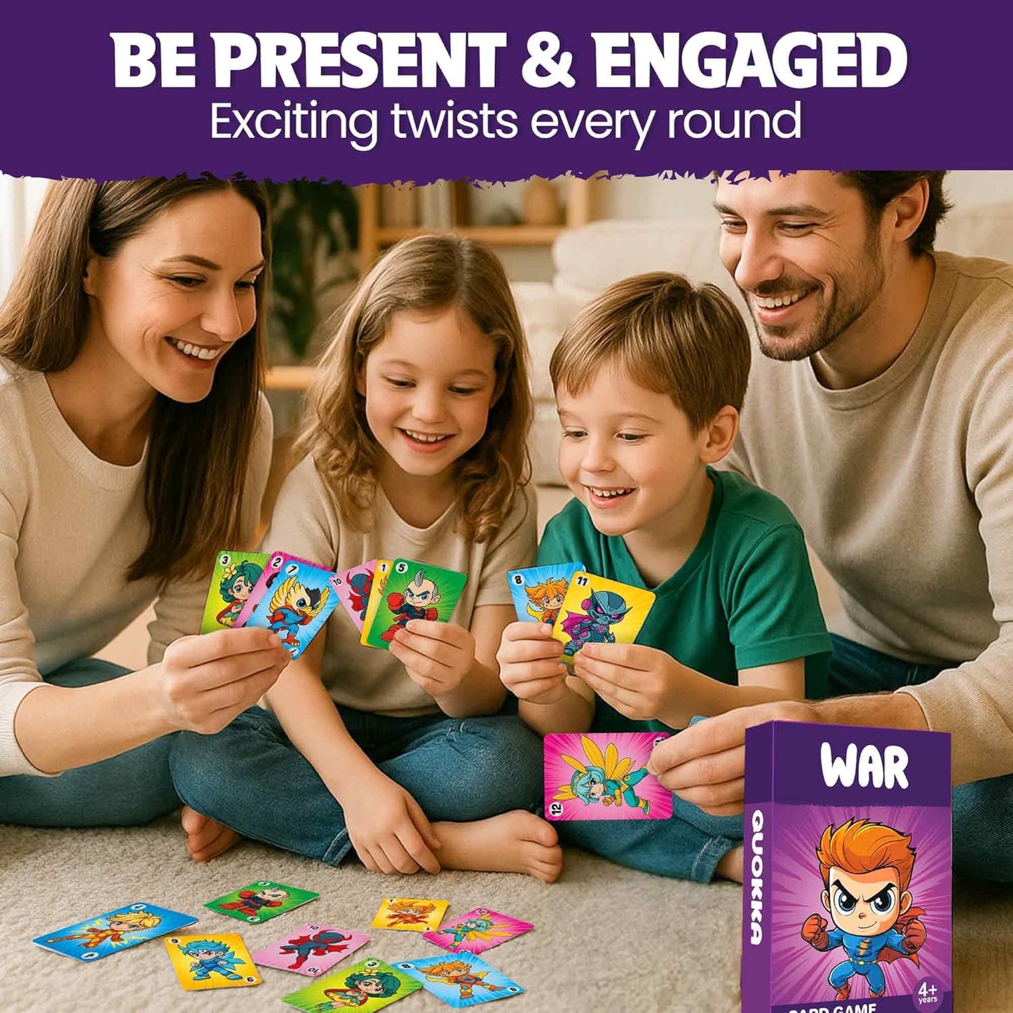 QUOKKA Memory Games for Kids Ages 4–8 – Fun Family Game with Cute Characters, Perfect for Travel, Playdates, Family Time – Educational & Engaging Playing Cards for Kids, Easy to Learn, Fast to Play