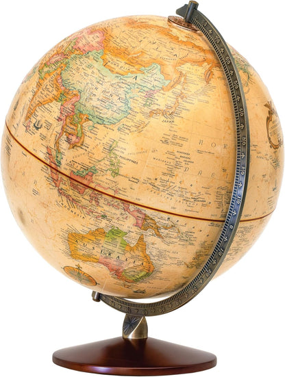 Replogle Illuminated World Globe with Stand, 12 Inch diamteter light up globe with 3-D Raised Relief Texture. Perfect for Children And Kid's Classroom and home Decor, Made In USA
