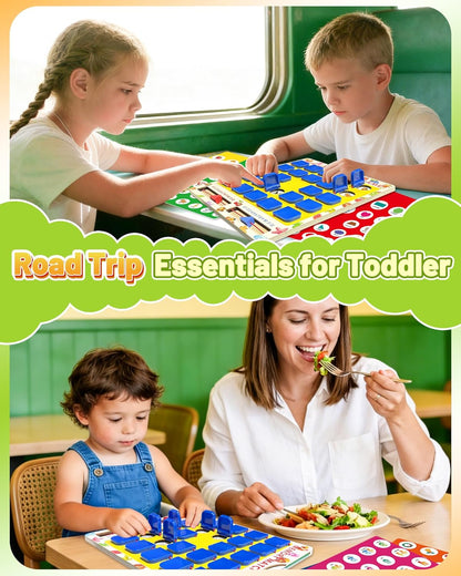 Matching Memory Game for Kids Ages 3-5 4-8, Car Airplane Travel Toys Games Activities for 3-5, Road Trip Essentials for Kids Toddlers, Board Games for Kids 4-6, Birthday Gifts for Kids Boys Girls