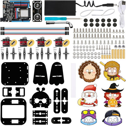 ACEBOTT Robotics for Kids Ages 12-16，Bionic Biped Robot Kit for Arduino ESP32, STEM Science Kits, Cool Engineering Building Toys, Science Coding Kit for 12+ Boys Girls Teens and Adults Unique Gifts
