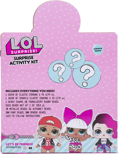 LOL Surprise! DIY Jewelry Making Kit - 700+ Beads, Alphabet, Round, Metallic & More