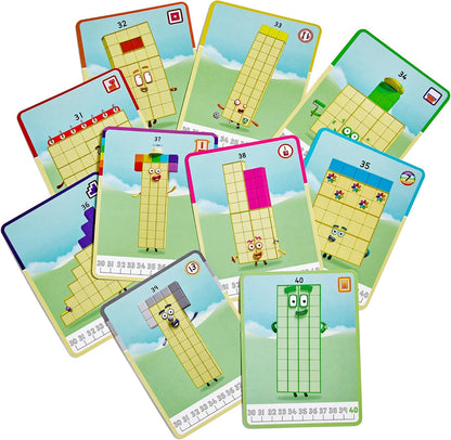 hand2mind Numberblocks 31-40 MathLink Cubes Activity Set - Learn Numbers & Early Math Skills, Preschool and Kindergarten Learning Activities, Educational Toys for Kids, Counting Math Manipulatives