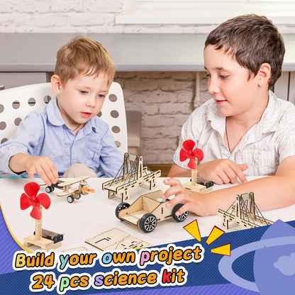 24 Pcs Party Favors for Kids Age 6-10, Treasure Box Toy Stem Kit Party Favors Science STEM Kits for Boys girls Age 6 7 8 9 10 12 Classroom Giveaways, Carnival Prizes, Birthday Treats, Party Supplies