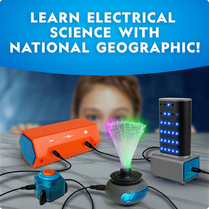 National Geographic Circuit Maker Electronics Science Kit – 60 Hands-On STEM Projects for Kids, Build Real Electrical Circuits, Educational STEM Activity for Learning Electricity & Engineering Skills